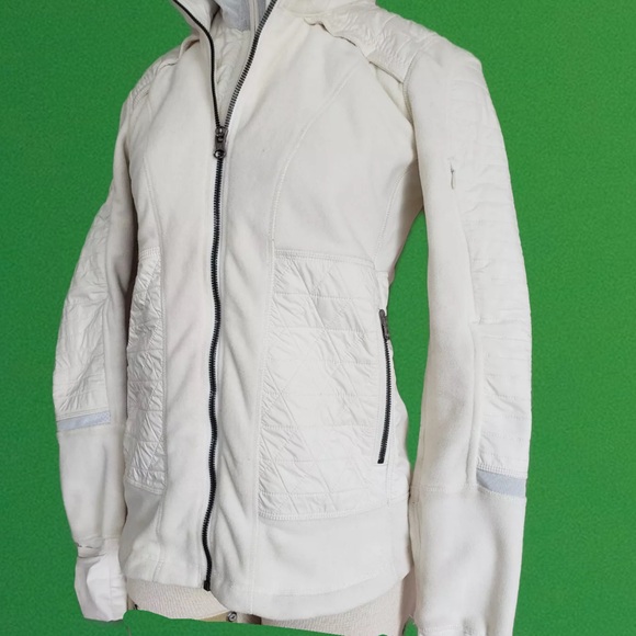 LULULEMON FLEECY KEEN II QUILTED JACKET REMOVABLE HOOD SZ 4 - Picture 8 of 12